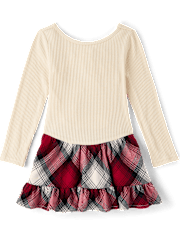 Baby And Toddler Girls Plaid Drop Waist Dress