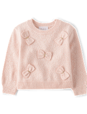 Toddler Girls Bow Sweater
