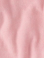 Toddler Girls Waffle Sweater 2-Piece Outfit Set