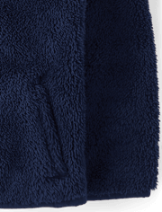 Toddler Girls Heavyweight Sherpa Zip Up Jacket