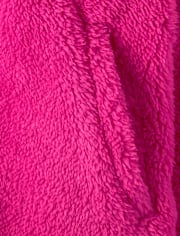 Toddler Girls Heavyweight Sherpa Zip Up Jacket