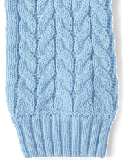 Toddler Girls Bow Cable Knit Sweater