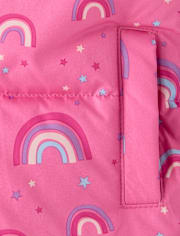 Toddler Girls Print Microfleece Lined Puffer Jacket