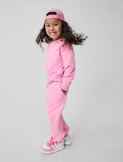 Toddler Girls Garment Dyed Premium Fleece Sweatshirt