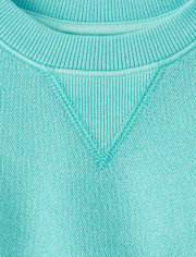 Toddler Girls Garment Dyed Premium Fleece Sweatshirt