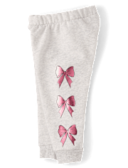 Toddler Girls Foil Bow Premium Fleece 2-Piece Outfit Set