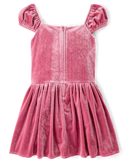 Girls Velour Corset Dress