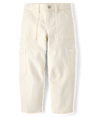 Girls Utility Barrel Jeans
