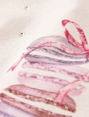 Girls Embellished Graphic Baby Tee