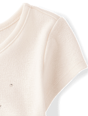 Girls Embellished Graphic Baby Tee