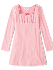 Girls Sueded Rib Shift Dress