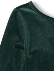 Girls Velour Bubble Dress