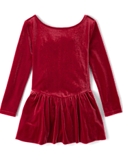 Girls Velour Bubble Dress