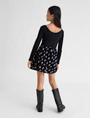 Robe fleurie taille V pour fille