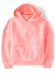 Sweat à capuche en polaire de qualité supérieure teint en pièce pour enfants