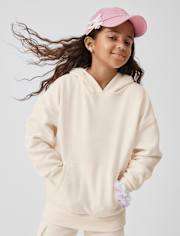 Kids Garment Dyed Premium Fleece Hoodie