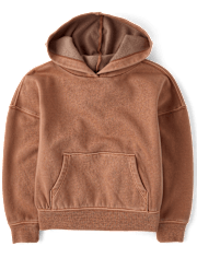 Kids Garment Dyed Premium Fleece Hoodie