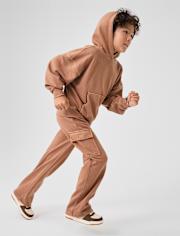 Kids Garment Dyed Premium Fleece Hoodie