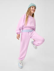 Girls Garment Dyed Premium Fleece Sweatshirt