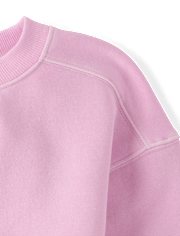 Girls Garment Dyed Premium Fleece Sweatshirt