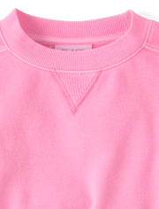 Girls Garment Dyed Premium Fleece Sweatshirt