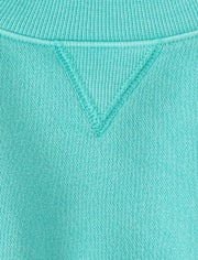 Girls Garment Dyed Premium Fleece Sweatshirt