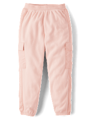 Pantalon de jogging cargo en micropolaire pour fille