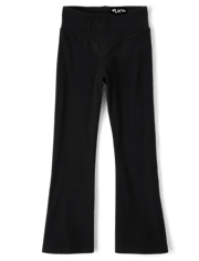 Girls Sueded Rib Flare Leggings