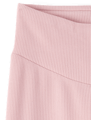 Girls Sueded Rib Flare Leggings