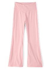 Girls Sueded Rib Flare Leggings