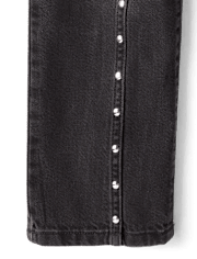 Girls Studded Seam Slouchy Jeans