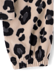 Girls Print Microfleece Half Zip Pullover