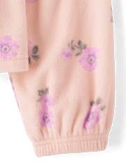 Girls Print Microfleece Half Zip Pullover