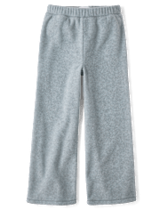 Girls Microfleece Wide Leg Sweatpants