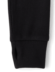 Girls Sueded Rib Henley Top