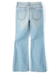 Girls Rhinestone Flare Jeans