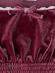 Girls Smocked Velour 2-Piece Outfit Set