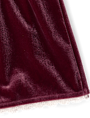 Girls Smocked Velour 2-Piece Outfit Set