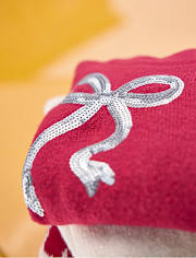 Girls Sequin Bow Sweater