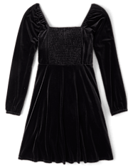 Womens Mommy And Me Velour Babydoll Dress