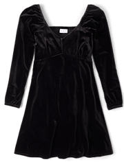 Womens Mommy And Me Velour Babydoll Dress