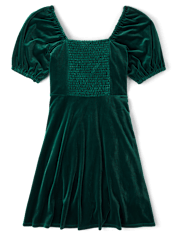 Womens Matching Family Velour A-Line Dress