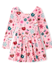 Girls Holiday V-Waist Dress