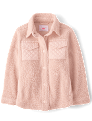 Girls Sherpa Shacket