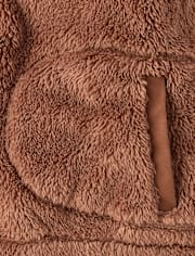 Girls Sherpa Half Zip Pullover