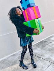 Girls Faux Fur Coat