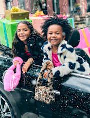 Girls Faux Fur Coat