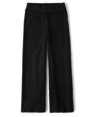 Girls Waffle Knit Wide Leg Lounge Pants