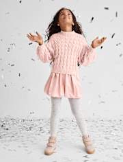 Jupe bulle en satin pour fille