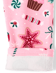 Girls Print Winter Warm Leggings